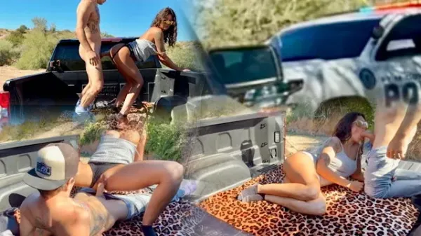 Couple Caught in Truck Bed by Police