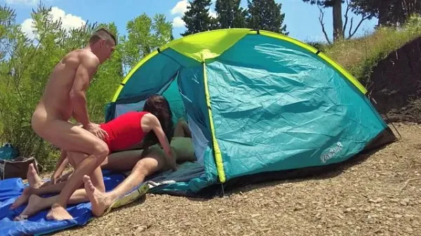 Group Encounter in Tent with Creampie